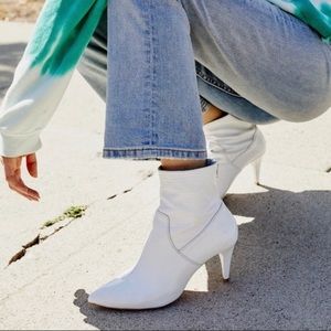 Free People White Willa Booties! Worn for 2 hours!
